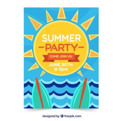 Summer Party Poster Template – Free Download for Stunning Event Promotions