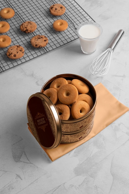 Metal Round Cookies Tin Packaging – Free Stock Photo, Download for Free