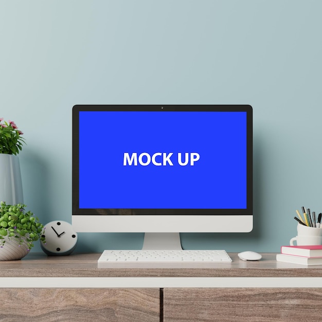 Computer Screen Desktop Mockup – Free Download, Download Free Stock Photo