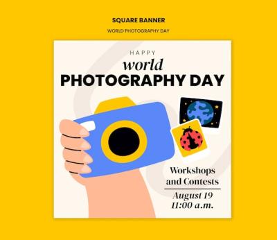 World Photography Day Celebration Template – Free Download