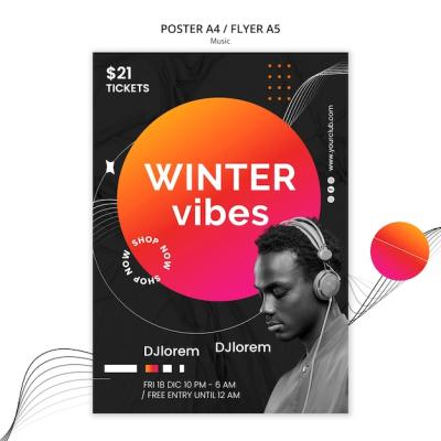 Music Event Poster Template – Free Download