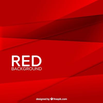 Abstract Red Geometric Background – Free Download