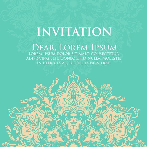 Wedding Invitation and Announcement Card in Elegant Arabian Style – Free Stock Photo for Download