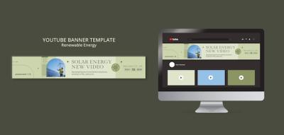 Renewable Energy Concept YouTube Banner – Free Download