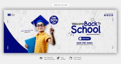 Back to School Facebook Cover Banner Template – Free to Download