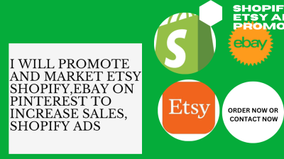 I Will Boost Your Sales on Shopify, Etsy, and eBay Store with Pinterest Ads and Promotion