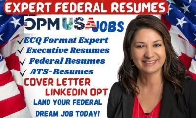 I Will Write a Professional Federal Resume for USAJOBS – ATS Compliant Executive Resume Writing