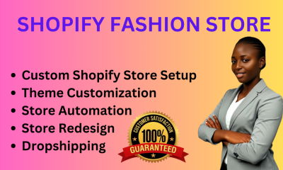 I Will Create a Professional Shopify Store for Your Clothing and Fashion Brand