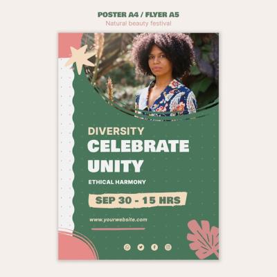 Natural Beauty Festival Poster Template – Free Download