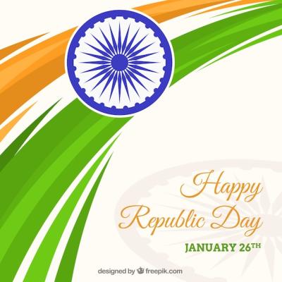 Flat India Republic Day Background – Free Download, Free Stock Photo