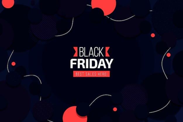 Flat Geometric Black Friday Background – Free Stock Photo for Download