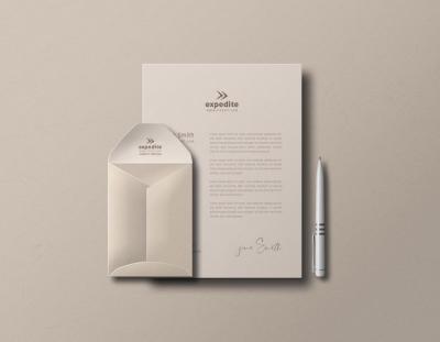 Minimal Stationery Set Mockup – Free Download