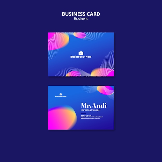 Business Strategy Business Card Template – Free Download