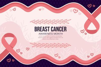 Hand Drawn Breast Cancer Awareness Month Background – Free Download