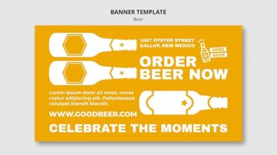 Beer Party Banner Template for Your Next Event – Free Download