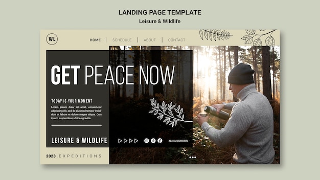 Leisure and Wildlife Template Design – Free to Download