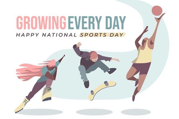 National Sports Day Vector Illustration – Download Free Stock Photo