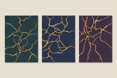 Realistic Kintsugi Cover Collection – Free to Download