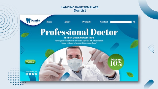 Dental Care Landing Page Template – Free Download