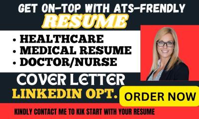 I Will Write Healthcare, Medical, Nursing, Doctor, Pharmacy Resume