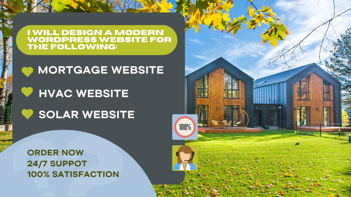 I will build, create, wordpress mortgage website, real estate website ,lead generation