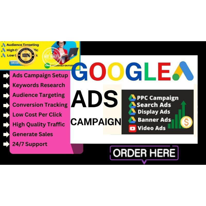 I Will setup and manage google ads PPC campaigns for ecommerce and social media