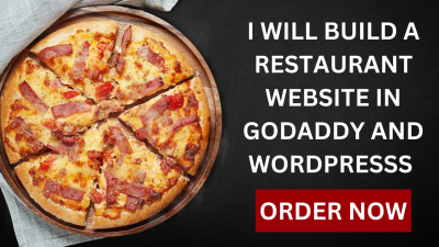 I will build a restaurant website in godaddy and wordpress