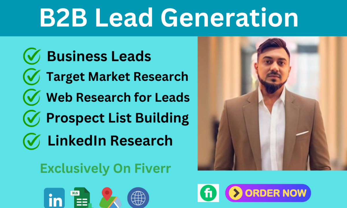 I will deliver targeted b2b leads and linkedin outreach services