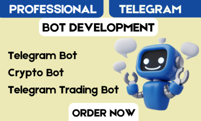 I will develop a custom and high quality professional telegram bot for you