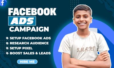 I will create and manage facebook ads, fb advertising