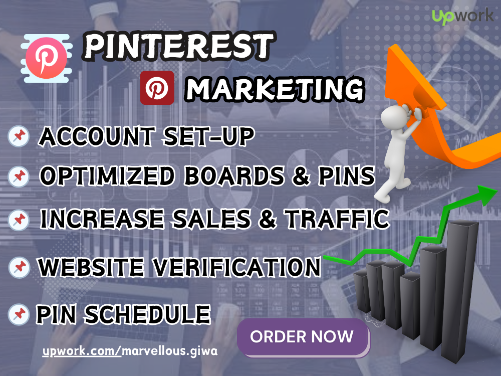 I Will Create a Pinterest Account for Your Business, Boost and Optimize Your Pins