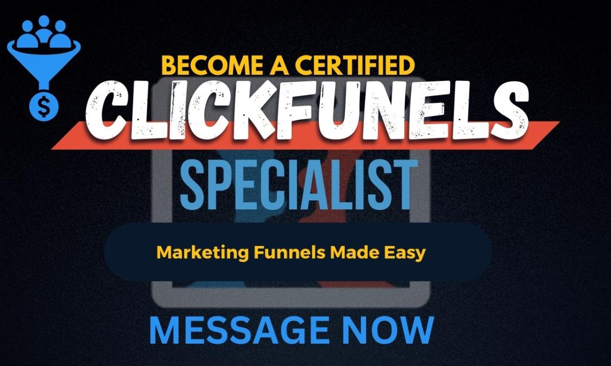 I will setup clickfunnels expert webinar sales funnel membership and automation