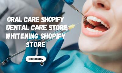 design oral care website dental care shopify store tooth whitening shopify store