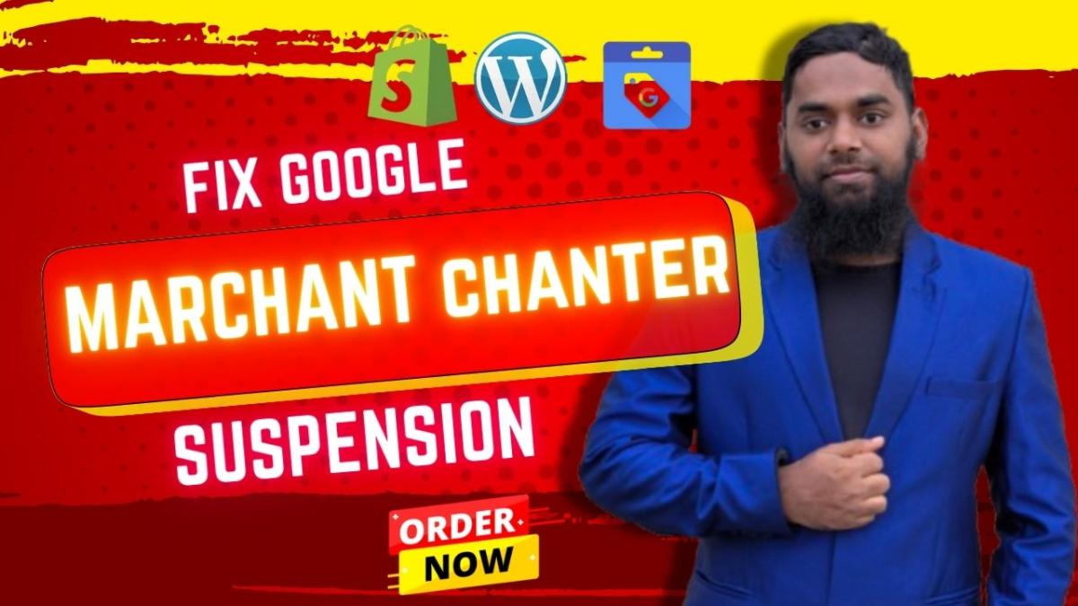 I will fix google merchant canter suspension