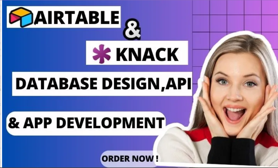 I will setup knack and airtable database, connect other apps and API