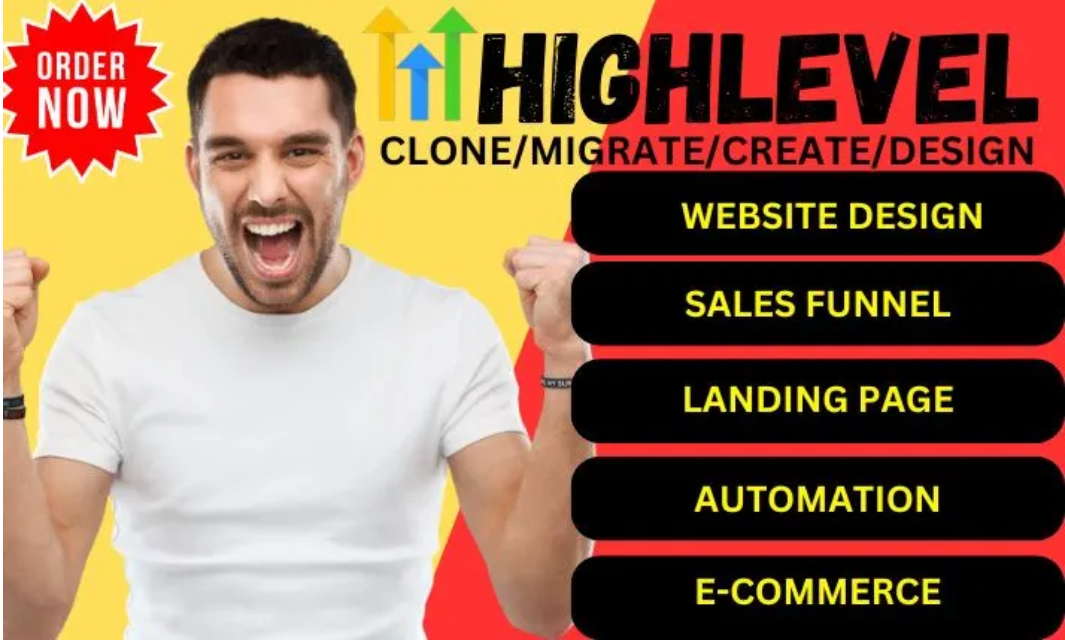 I Will Clone, Migrate, Create, and Design Your GoHighLevel Website Sales Funnel Landing Page