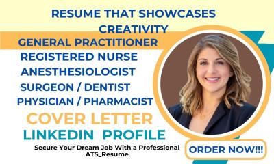 I will comprehensively create physician, surgeon, pharmacist, anesthesiologist resume