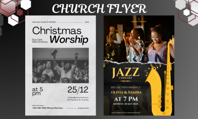 I Will Create Church Event Social Media Online Party Flyer Design