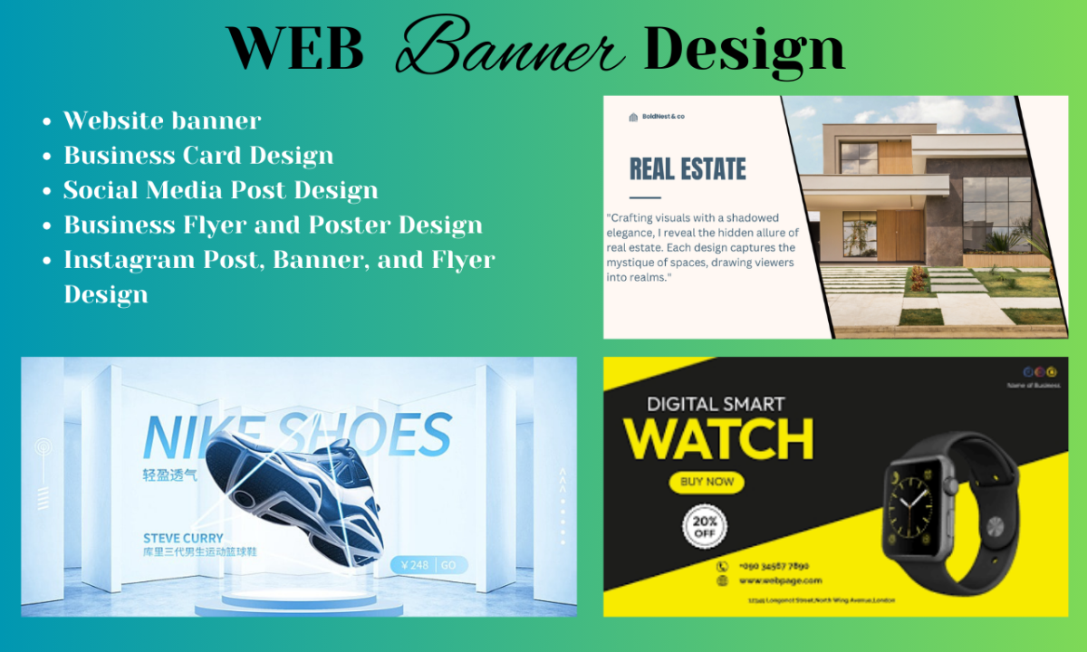 I will design web banner and ecommerce product ads