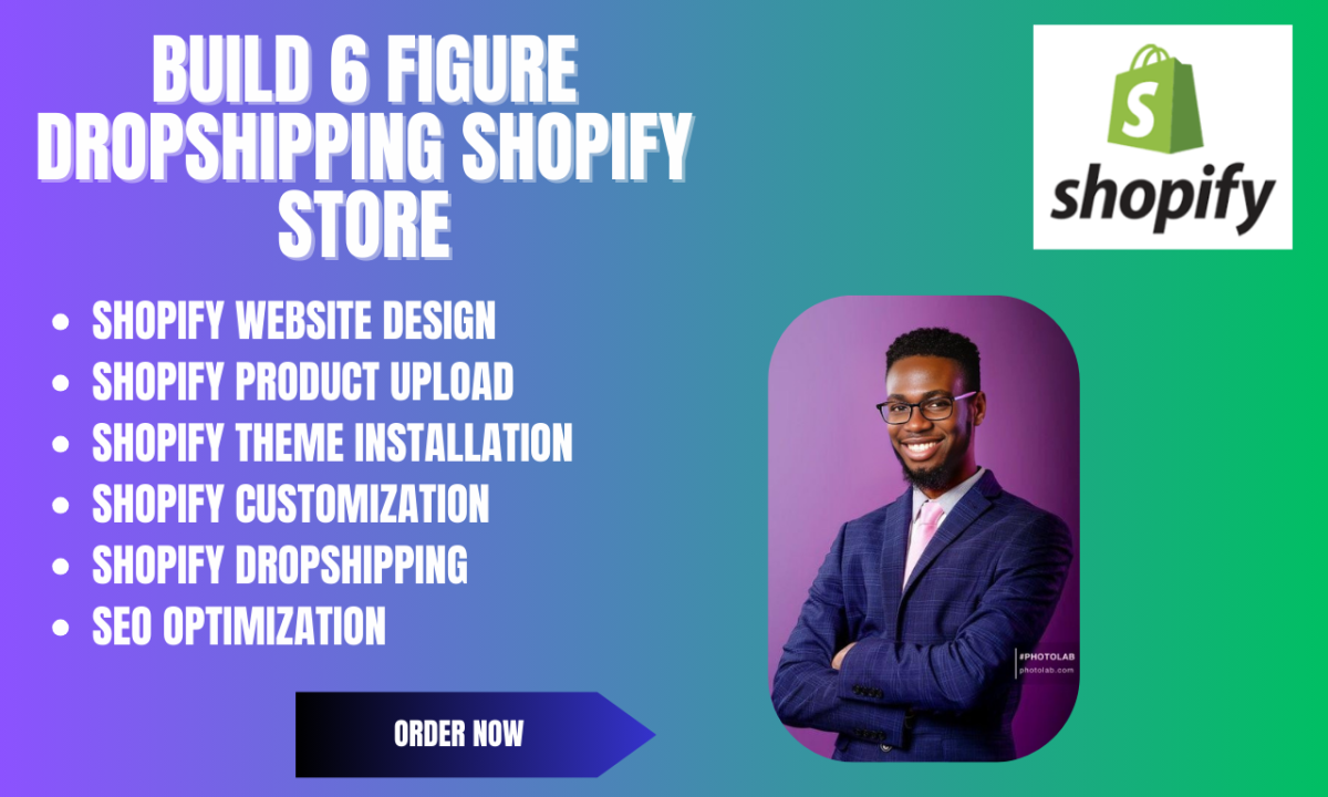 I will create a 6 figure dropshipping shopify store