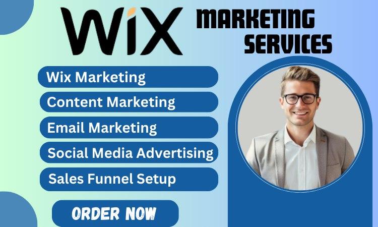 I will do wix marketing facebook ads campaign email marketing setup and sales funnel