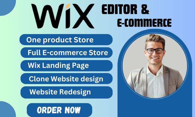 I will create a wix ecommerce website with wix editor x wix store by wix studio website