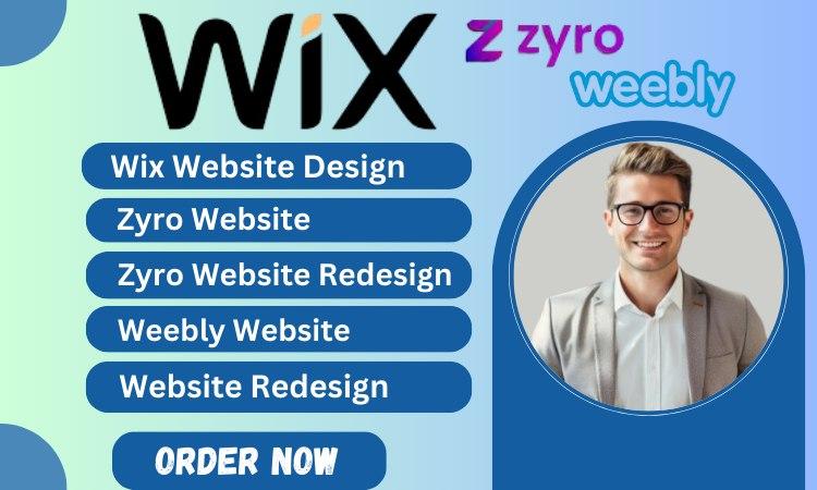 I will do wix website design redesign wix website zyro website weebly website redesign