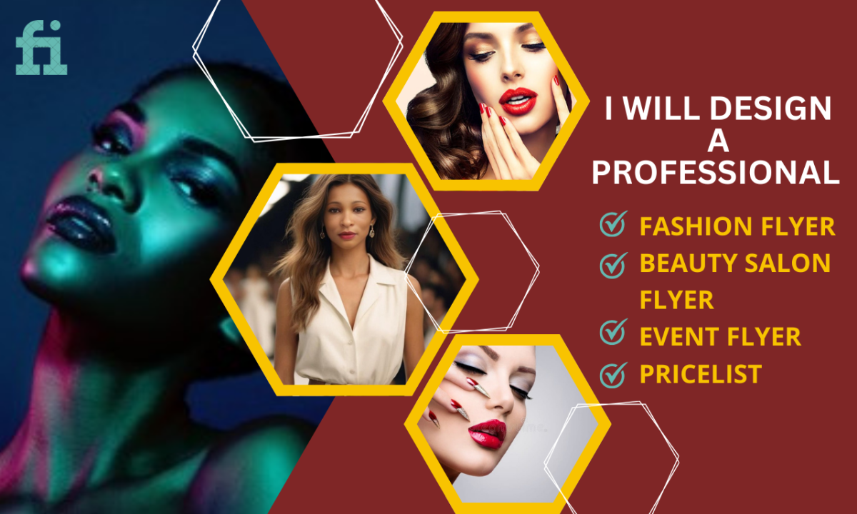 I will design beauty salon flyer, fashion flyer and price list