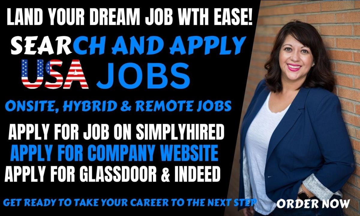 I will search and apply for remote onsite reverse recruit applications job search