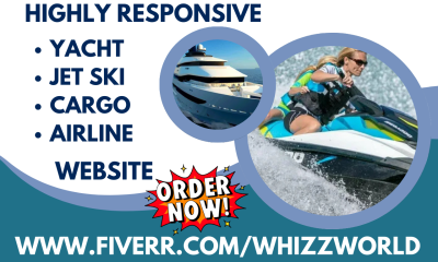 design yacht website boat jet ski car rentals cargo airline fraser yacht website