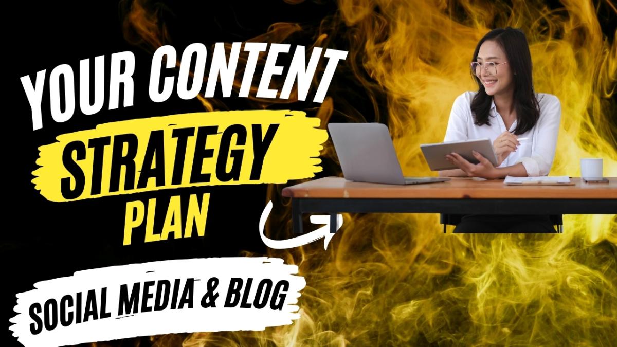 I will design content strategy SEO content plan fb. Blog as your social media