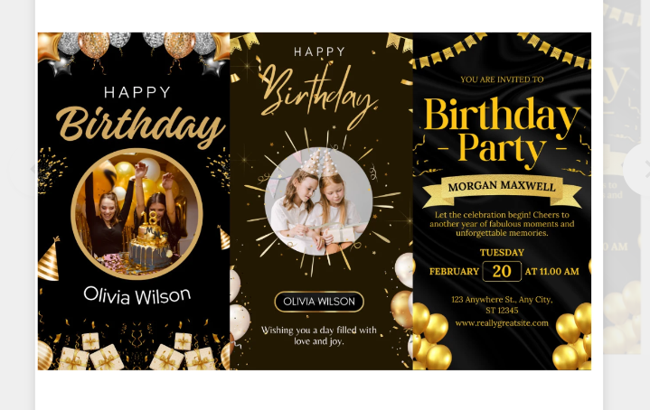 I will design wedding invitation, birthday party invitation and christmas greeting card