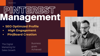 I will setup pinterest marketing design pins and board and manage your business account