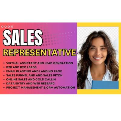 I will be your sales representative sales closer sales consultant telemarketer sales